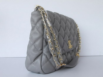 7A Discount Chanel Cambon Quilted Lambskin Hobo Bag 46956 Grey